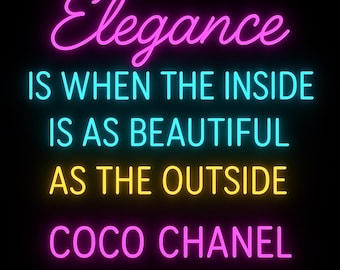 Coco Chanel utskrivbart citat