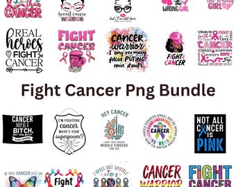 Fight Cancer Awareness PNG Bundle, Sublimation Designs