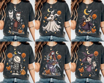 Comfort Colors® Zero Dog Ghost Halloween Shirt, Disney Nightmare Before Christmas Tee, Disneyland Spooky Season, Oogie Boogie Bash Trip 2026
