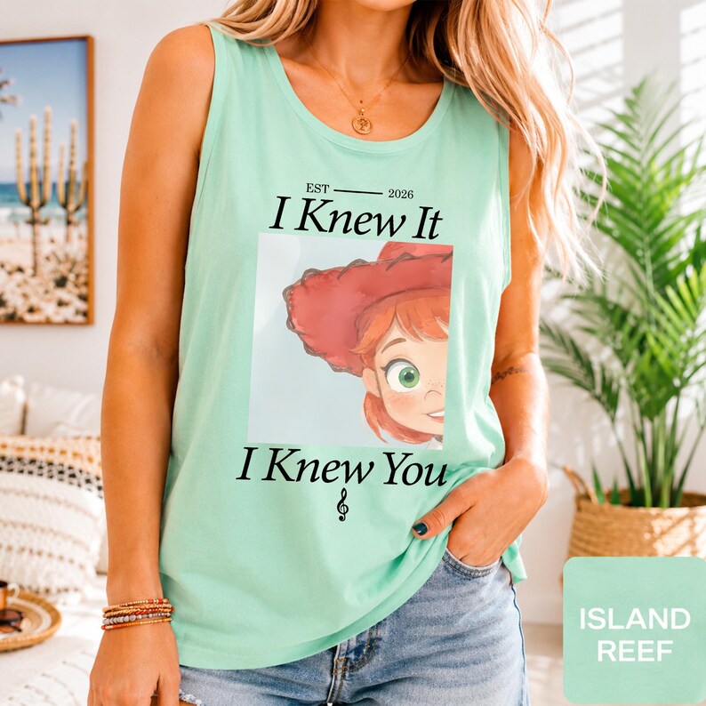 Comfort Colors TS Jessie Toy Story 5 Tank Top Tee, Retro I Knew It I Knew You Tank Top, Disneyland Toy Story Family Matching Tank Top Tee image 11