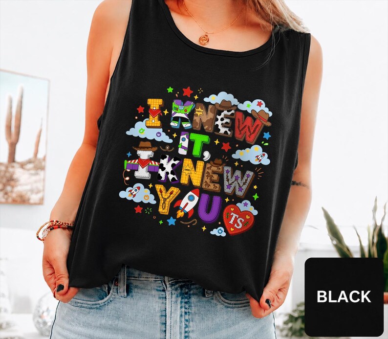 Vintage I Knew It I Knew You Tank Top, TS and Toy Story 5 Friendship Tank Top, Woody Buzz Lightyear Tank Top, Disneyland Toy Story Tank Top zdjęcie 7