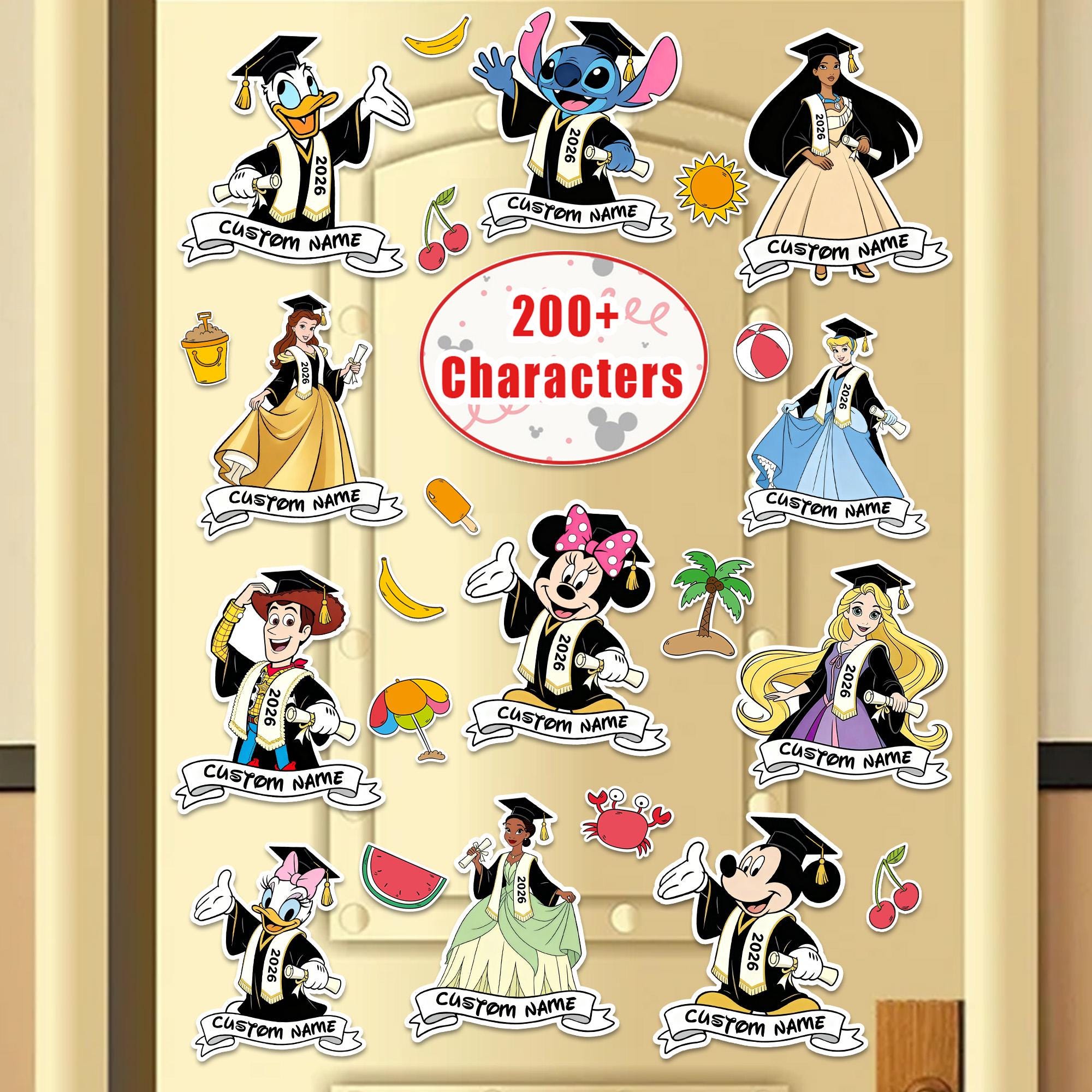 200 Characters Example 200+ Characters Personalized Disney Graduation Cruise 2026 Magnet ...