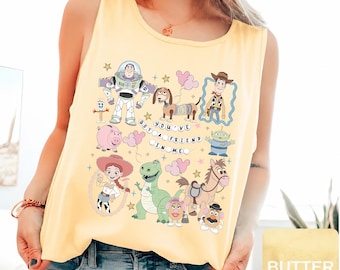 Comfort Colors Retro Toy Story 1995 Tank Top, Woody Buzz Pixar Tank Top Tee, You've Got A Friend In Me Tank, WDW Disneyland Trip Tank 2026