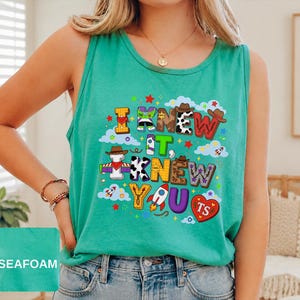 Vintage I Knew It I Knew You Tank Top, TS and Toy Story 5 Friendship Tank Top, Woody Buzz Lightyear Tank Top, Disneyland Toy Story Tank Top zdjęcie 19