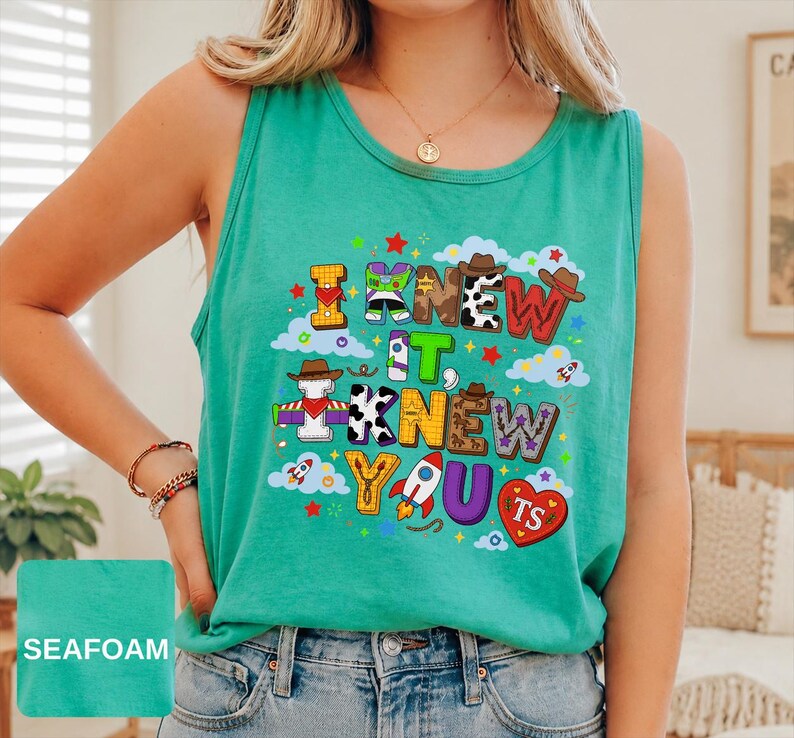 Vintage I Knew It I Knew You Tank Top, TS and Toy Story 5 Friendship Tank Top, Woody Buzz Lightyear Tank Top, Disneyland Toy Story Tank Top zdjęcie 19