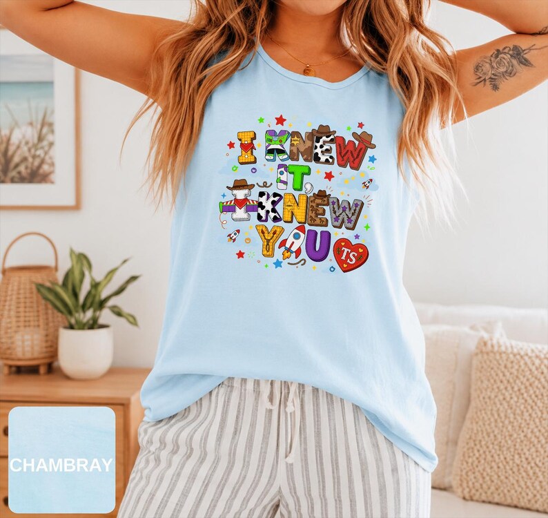 Vintage I Knew It I Knew You Tank Top, TS and Toy Story 5 Friendship Tank Top, Woody Buzz Lightyear Tank Top, Disneyland Toy Story Tank Top zdjęcie 15