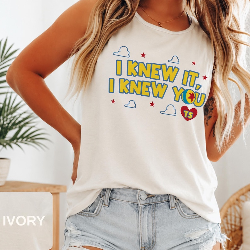 Comfort Colors Vintage I Knew It I Knew You Tank Top, TS and Toy Story 5 Friendship, Woody Buzz Lightyear Tee, Disneyland Toy Story Tank image 3