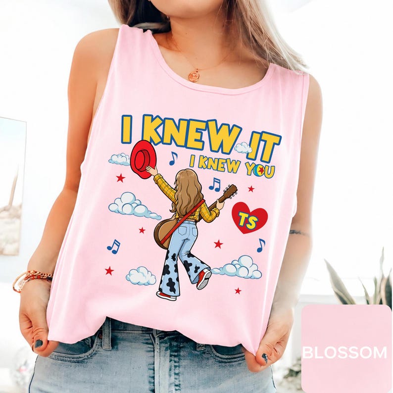 Comfort Colors I Knew It I Knew You Tank Top, TS 2026 Tshirt for Fan Tank Top, Toy Story 5 Movie 2026, Toy Story Song Inspired Tank Top image 10