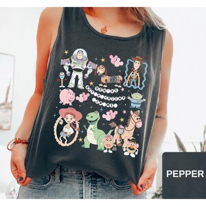 Comfort Colors Retro Toy Story 1995 Tank Top, Woody Buzz Pixar Tank Top Tee, You've Got A Friend In Me Tank, WDW Disneyland Trip Tank 2026 image 10