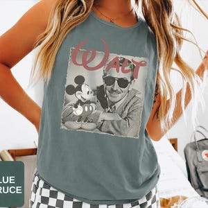 Débardeur Walt Disney vintage Comfort Colors, T-shirt débardeur Disney, Débardeur Disneyland, Débardeur Magic Kingdom, L'endroit le plus heureux de la planète, Cadeaux Disney image 3