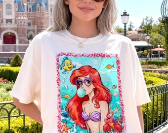 Disney The Little Mermaid Beach Shirt, Disney Ariel Shirt, Disney Princess Shirt, Princess Birthday Girl Shirt, Disney Trip Shirt