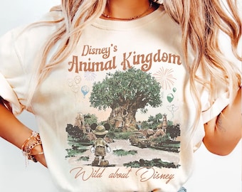 Animal Kingdom Shirt, Retro Disney Tee, Mickey Safari Shirt, Magic Kingdom Tee, WDW Tee, Mickey Safari Shirt, Mickey Balloon Baby Tee