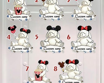 Custom DCL Towel Animal Magnet, Family Name Cruise Magnet, Disney Cruise Family Magnet, Disney Cruise Trip 2026 Magnet,Cruise Stateroom Door