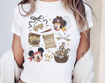 Vintage Disney Pirate Crew Shirt, Mickey & Friends Pirate Comfort Colors Tee, Disney Cruise Pirate Night Shirt, Disney Disney Pirates of Tee