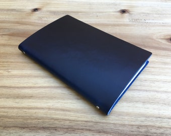 Leather Notebook - Indigoberry - for Moleskine / Field Notes
