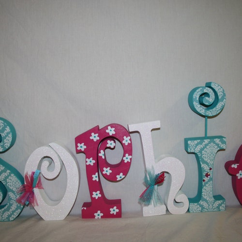 Custom Wood Letter Set Nautical Nursery Nursery Name Décor Etsy