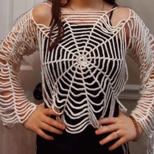 Spiderweb Crochet Top