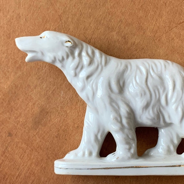 Vintage Ceramic Polar Bear Figurine Made in Japan