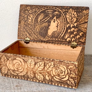 Pyrography Wood Box