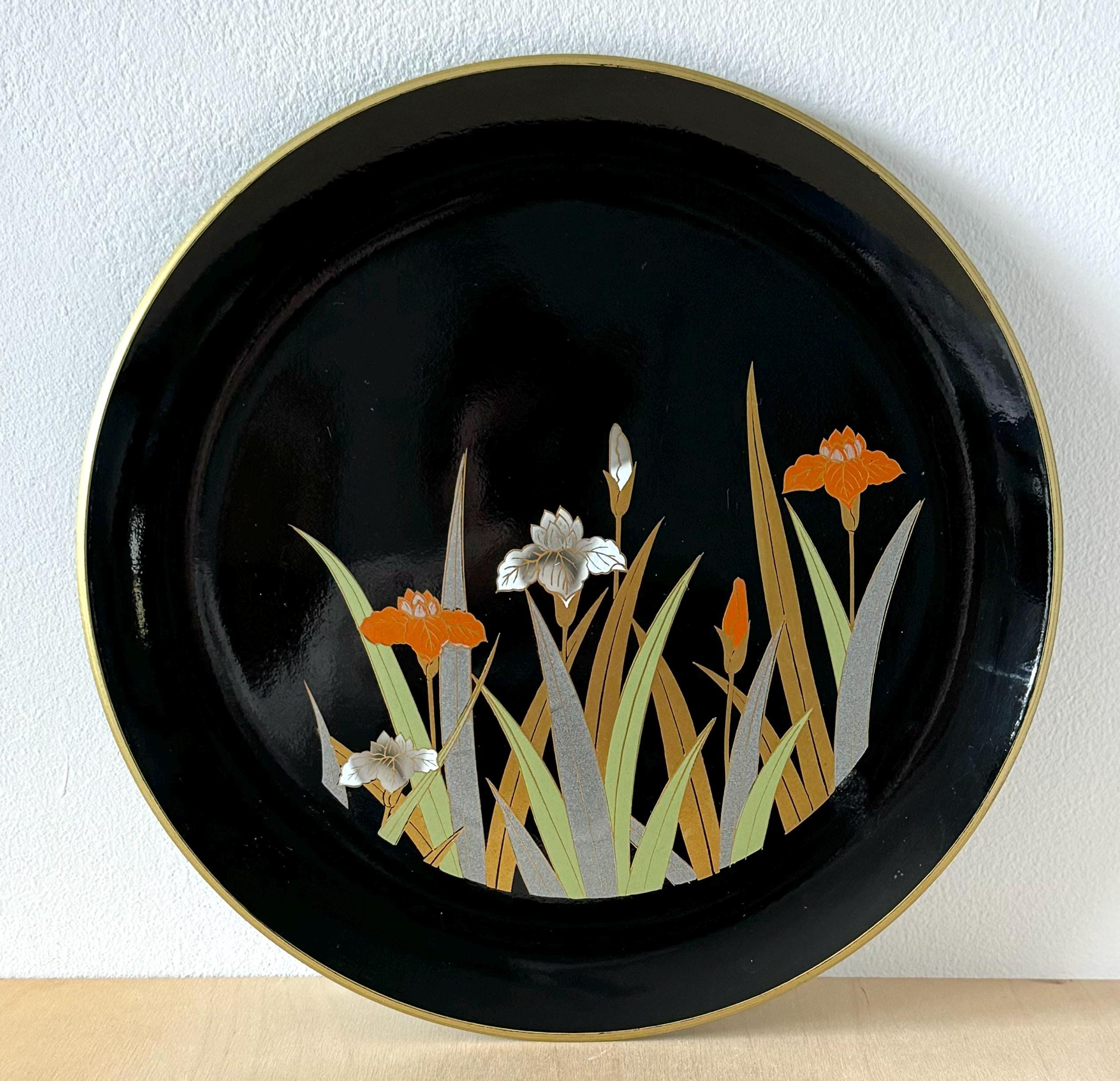 Japanese Black Lacquer Tray - Etsy