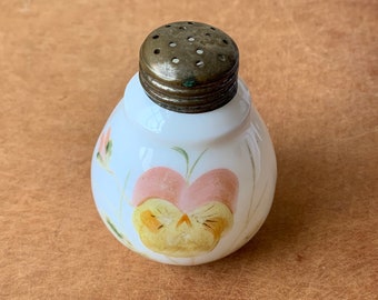 Victorian Shaker Hand Painted Pansy