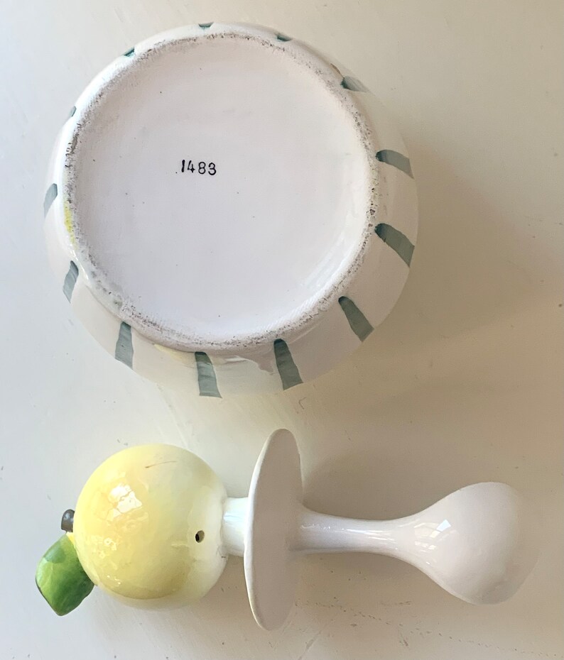 LEFTON Anthropomorphic Marmalade Condiment Jarlemon Head Spoonrare