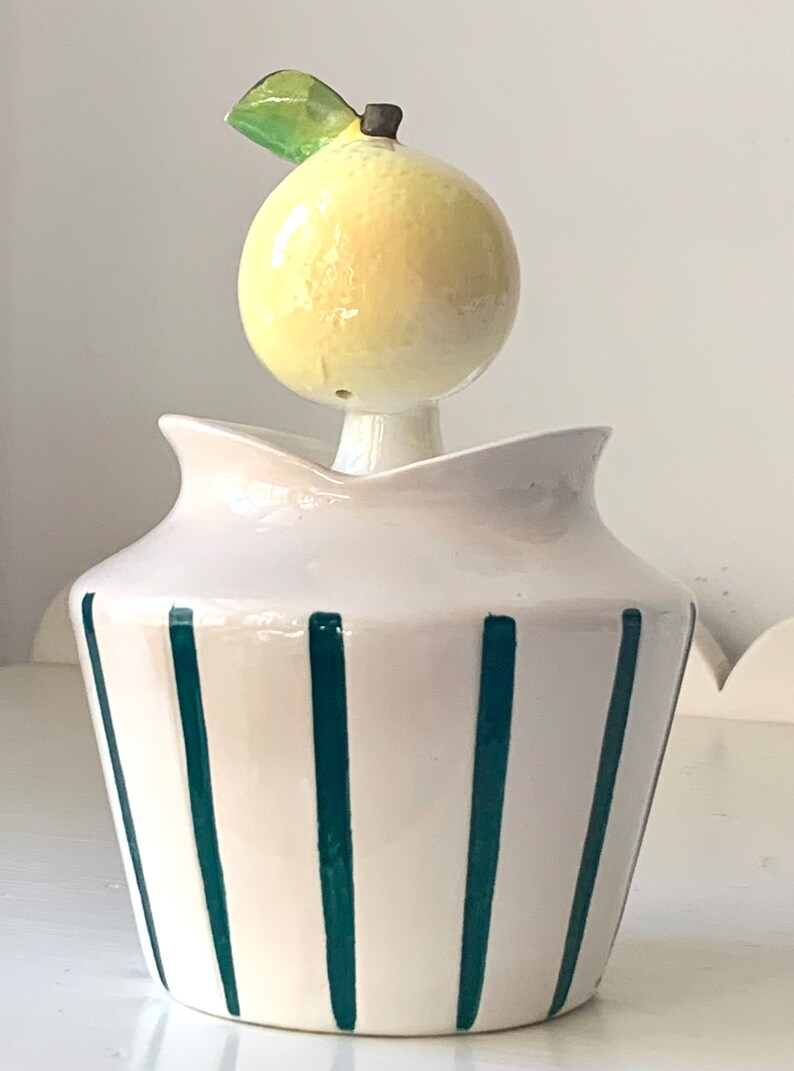 LEFTON Anthropomorphic Marmalade Condiment Jarlemon Head Spoonrare