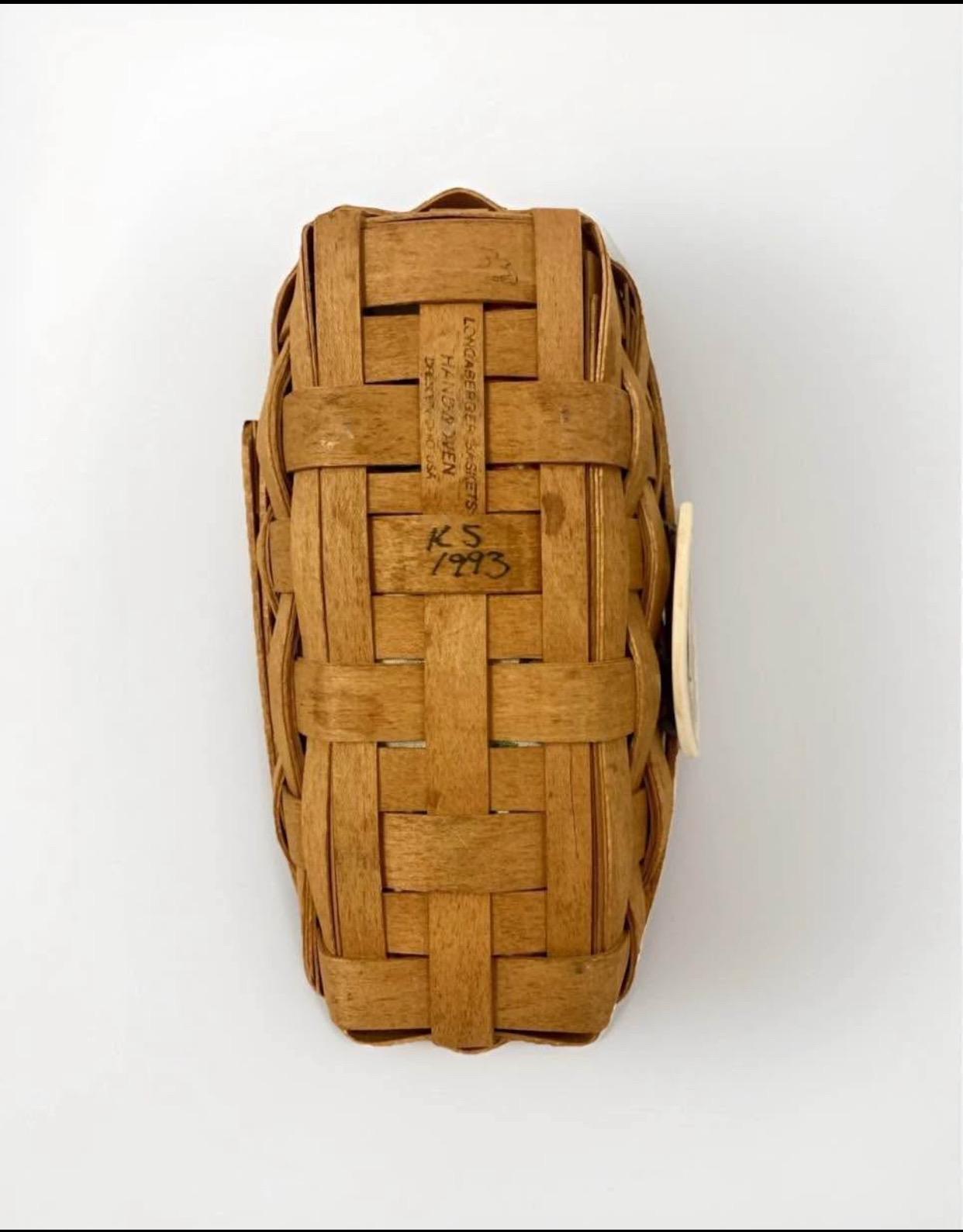 ロンガバーガー バスケットセット：1993年、1994年、2000年 手編み