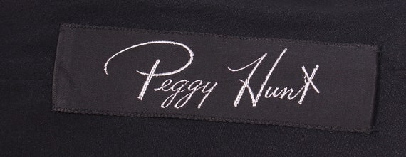 Vintage 1960's Peggy Hunt Black Silk Cocktail Dre… - image 5