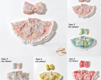 Ropa para muñecas de 17 cm 3.0 Bubble Mart, ropa de alta energía y suerte