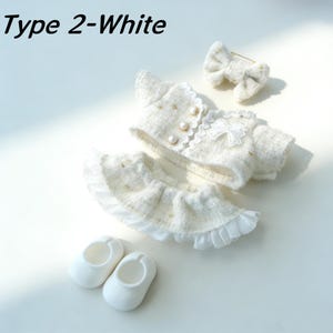 17cm Doll‘s Clothes,Chanel-style ensemble,Elegance, Fits LABUBU version1 2 3 Size,Fashion Classics, Comfort image 5