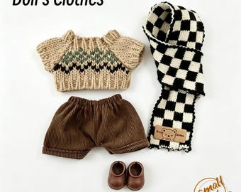 17cm Doll‘s Clothes, Fits LABUBU version 3 2 1 Size,Fashion Classics, Comfort,Mini Fashion,Doll Accessories,Doll OOTD