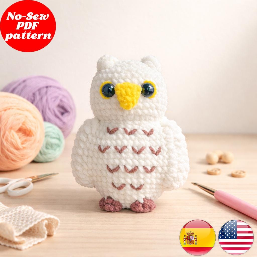 No-Sew Kawaii Crochet Owl
