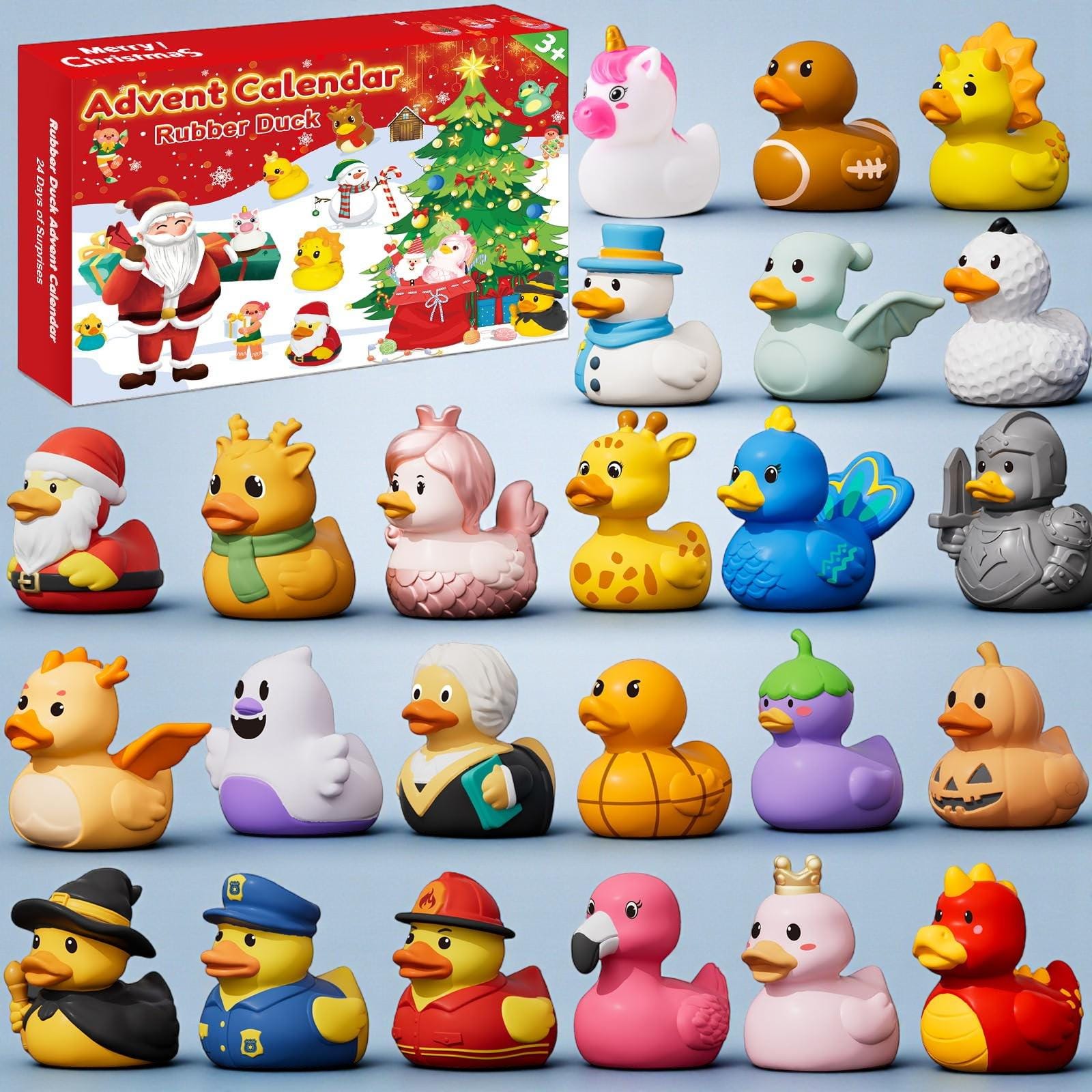 Discover Rubber Duck Advent Calendar 2025, 24 Christmas Ducks Gift