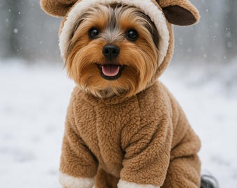 Cozy Reindeer Dog Hoodie Costume, Christmas Pet Costume