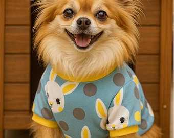 Bunny Dog Sweater, Soft Cozy Pet Outfit