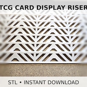 Modular TCG Card Display Riser | digital files STL + Includes optimized 3MF file with pre-configured settings for best results (recommended)