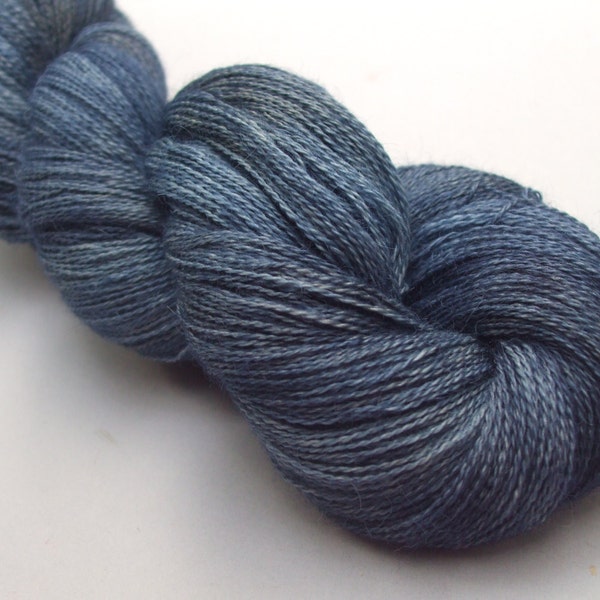 Baby Alpaca Lace. Slate Sky.