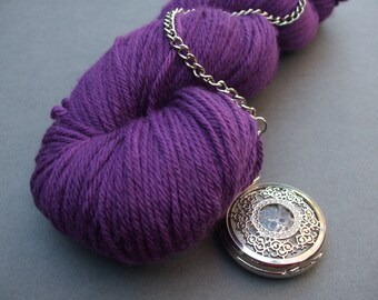 Soft 'n' Double Yarn. Practically Purple