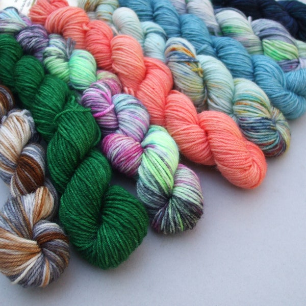 Soft Socks Mini Skeins 4 ply Yarn. Various Mixed