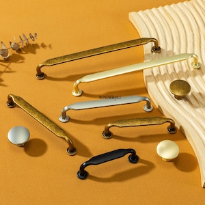 antique brass Drawer Pulls :Black Nickel Cabinet handles ,dresser knobs ,kitchen pulls cupboard hardware