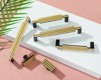 Solid Brass Cabinet pulls knobs ,Black Bronze drawer handles ,Unique Door pulls Hardware