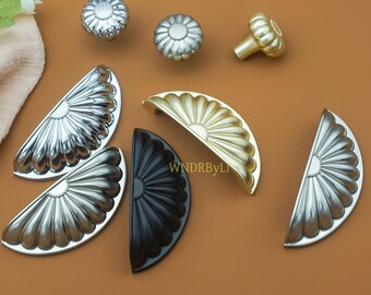 Gałka lub uchwyt do szafki z mosiądzu: Uchwyty do szuflad ze stopu cynku, klamki do drzwi kuchennych