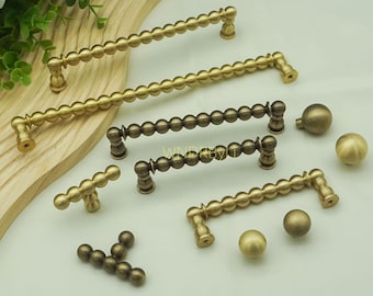 Massive Messing Schublade zieht, Einzigartige Küchenschrank Türgriffe, Perlen Dresser Knöpfe Hardware