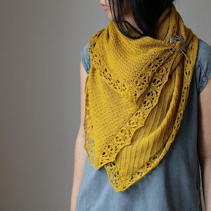 Beekeeper’s Secret Strickanleitung PDF – Rechteckiges Tuch mit Lace & Struktur, elegantes Sommertuch