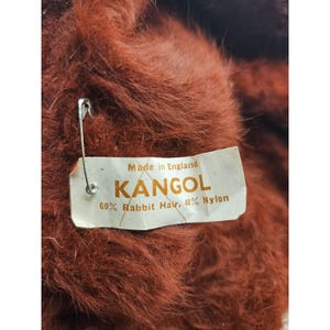 Boina roja vintage KANGOL / 60% pelo de conejo imagen 4