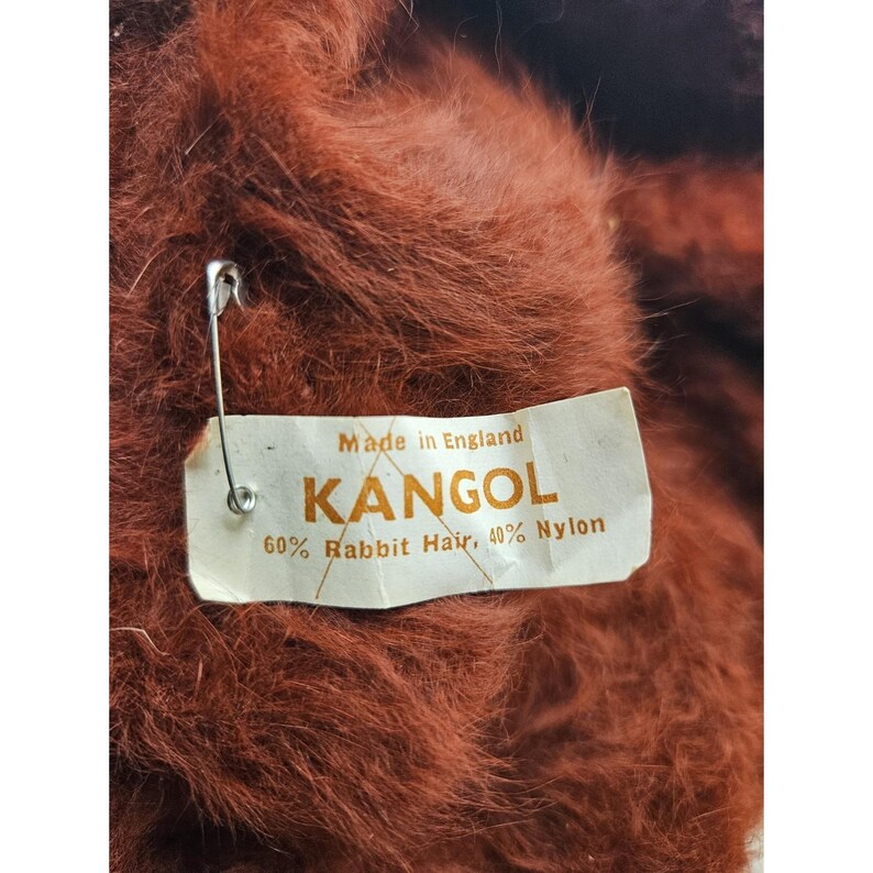 Boina roja vintage KANGOL / 60% pelo de conejo imagen 4