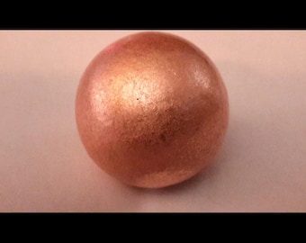 2 inch -  50 mm  Solid Copper Sphere - Ball - Brushed Finish - Made in the USA