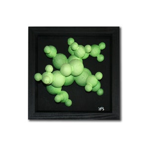 Unknown Compounds - Green - 3D, Original Graffiti Art, Artwork. Urban Pop Art! Graffiti. Spraypaint. Sculpture. Molecular. Alien, Molecule.