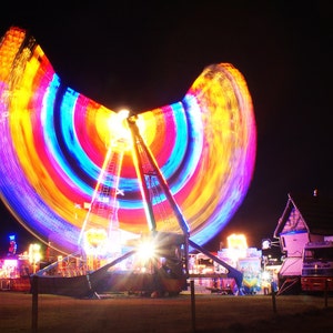 Festival Of Light - Light Graffiti Canvas Print - Ltd Edition of 25 -  Long Exposure, Light, Art, Photography. Big, Colour, Carnival